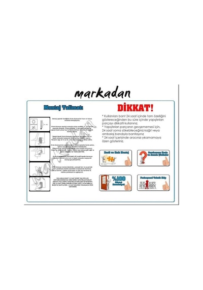 Markadan Opel vectra C Krom Yan Kapı Çıtası 2002-2009 4 Parça   Pas