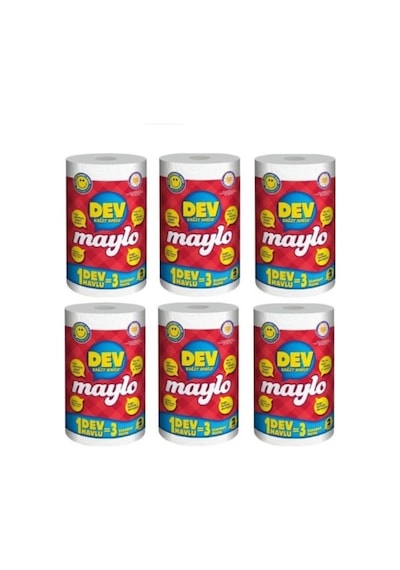 Maylo Dev Rulo Kağıt Havlu 6 Paket