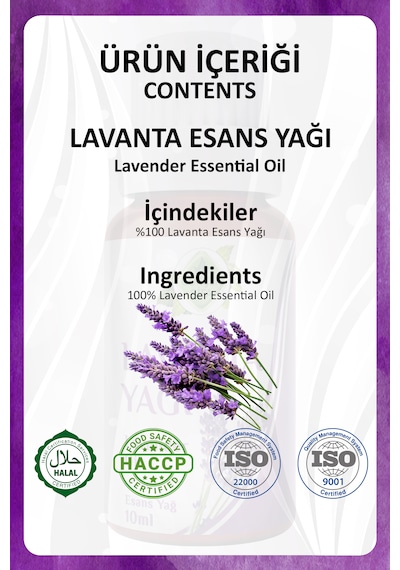 Lavanta Yağı Lavander Essential Oil 10 Ml.