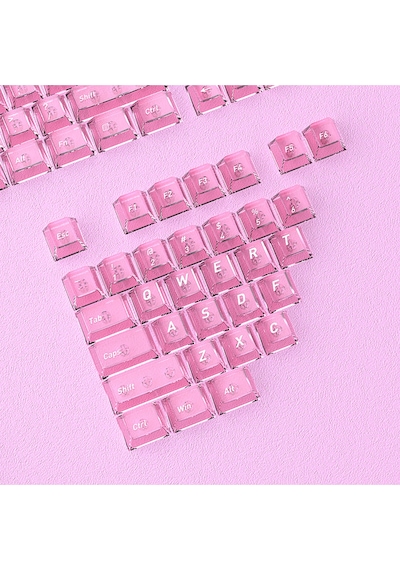 Klavye Keycaps Tuş Başlıkları, 153 Tuş, Pbt Boya Süblimasyonlu Pc Mekanik Klavye Uyumludur.