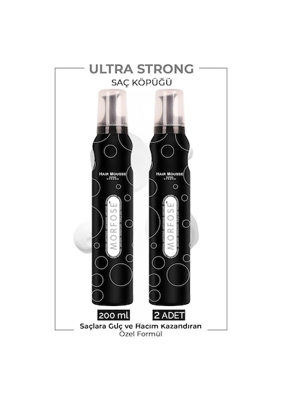 Morfose Extra Strong Köpük 200 Ml 2 Adet