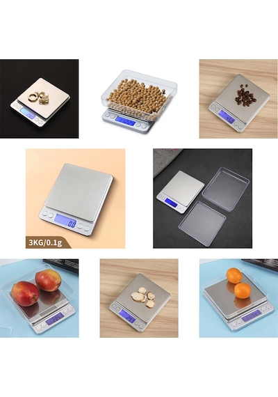 Wınnboss 2 Tepsili Küçük Hassas Tartı Sayma Modlu Laboratuvar Kuyumcu Terazisi Mutfak Tartısı Max 3 Kg. Renkli