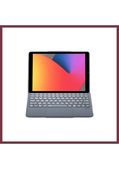 Storeşahin Apple T5506d Apple Uyumlu iPad 10.2 9.nesil Kılıf Palermo Ledli Klavyeli Standlı Tablet Kılıfı - Siyah Shn0720
