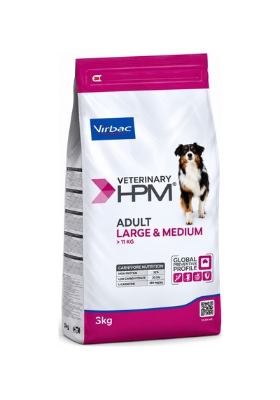Virbac Veterinary Hpm Large & Medium Yetişkin Köpek Maması 3 Kg