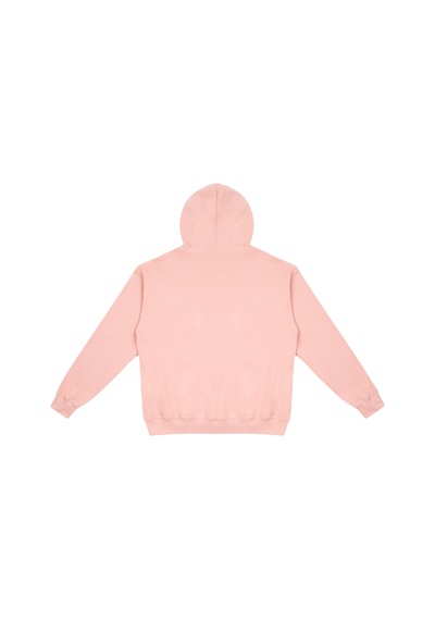Beord Pembe %100 Pamuk Kapüşonlu Sweatshirt Bhd1-137