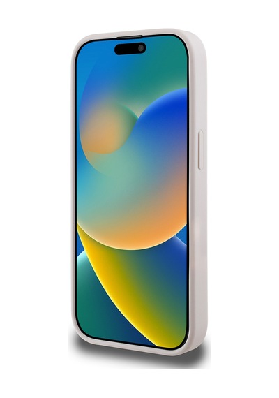 Apple Uyumlu iPhone 15 Pro Max Kılıf Guess Lisanslı Magsafe Şarj Özellikli 4g Desen Yazı Logolu Kapak Pembe
