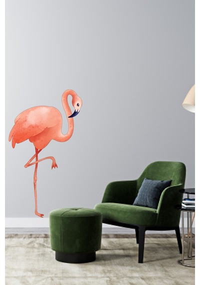Flamingo Desenli Duvar Sticker 35x60 Cm