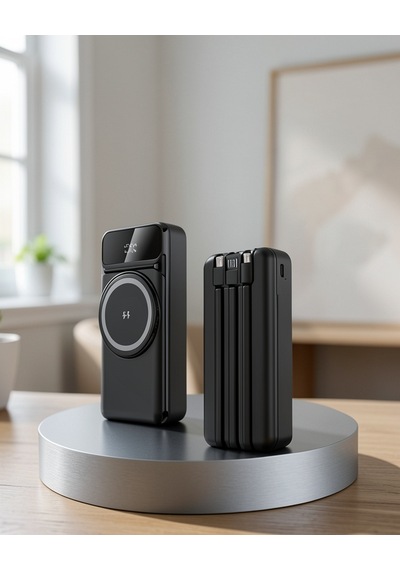 10000 Mah Kablosuz 15w Hızlı Şarj Destekli Taşınabilir Powerbank Çok Renkli