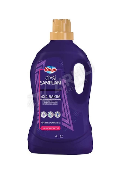 3 Adet Bingo Arındırıcı Giysi Şampuanı 4 Lt