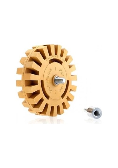 Çift Taraflı Bant Ve Yapışkan Sökücü Disk 100 Mmx 25mm Kaplama, Etiket Ve Folyo Temizleme Aparatı Icysd