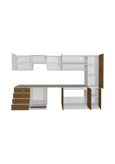 Decoraktiv Elite 325yq Ankastre Fırın Modüllü Mdf Hazır Mutfak Dolabı - Tezgah Dahil - Ceviz - Beyaz Beyaz - Ceviz Decoraktiv Elite 325yq Ankastre Fırın Modüllü Mdf Hazır Mutfak Dolabı - Tezgah Dahil - Ceviz - Beyaz Beyaz - Ceviz