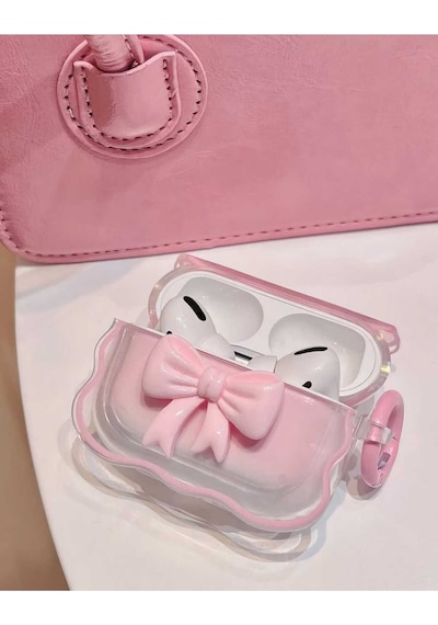 Apple Uyumlu iPhone  1/2. Nesil  Koruyucu Bluetooth Kulaklık Kılıfı Figürlü Fiyonk Airpods 1/2. Nesil