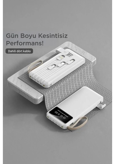 Delux Serisi Powerbank Trm1011 Siyah 10.000 Mah Seyyar Batarya Cihaz Enerjisi Yedek Güç Çok Renkli