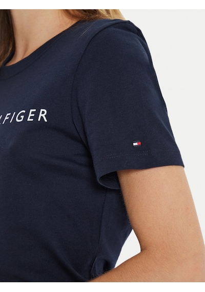 Tommy Hilfiger Tommy Hılfıger Kadın T-shırt Ww0ww40276-c1g Lacivert