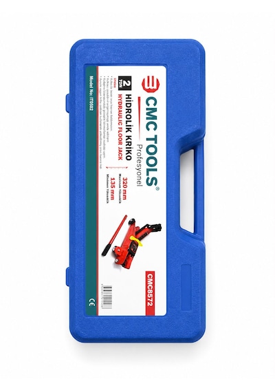 2 Ton Hidrolik Kriko Arabalı Kriko Taşıma Çantalı 135-320 Mm Profesyonel