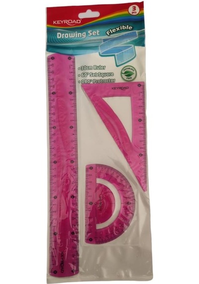 Keyroad Flexıble Esnek Renkli Çizim Seti 3'Lü Pembe