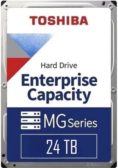 Toshiba 24tb Mg512e Mg11aca24te 7200rpm 3.5 İnç Sata 3.5 Enterprıse Nas Ve Güvenlik Diski