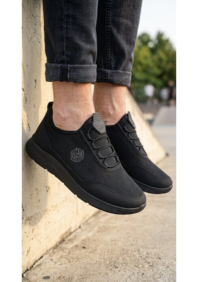 Stil Shoes Erkek Spor Ayakkabı Ortopedik Hafif Rahat Şık Esnek Kullanışlı Fileli Spor Siyah Stil Shoes Erkek Spor Ayakkabı Ortopedik Hafif Rahat Şık Esnek Kullanışlı Fileli Spor Siyah
