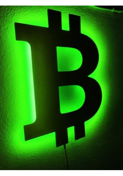 Bitcoin Btc Led Işıklı Tablo (524628174)