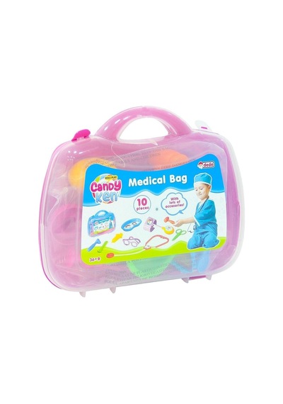 Dede Oyuncak Candy Doktor Çantası Steteskop Çocuk Eğitici Oyun Seti Doktorculuk