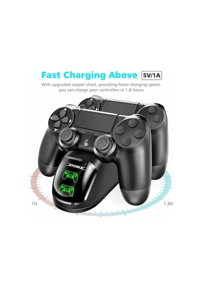 Dobe Sony PS4 6 Parça Set (PS4 Kulaklık / PS4 Şarj Standı / PS4 A