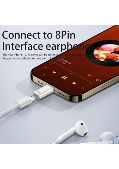 Usb-c - 8pin Lightning Kulaklık Adaptörü Hi-fi Ses Kalitesi Mikrofon Ve Kumanda Destekli Otglv