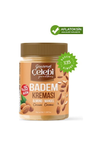 Badem Kreması 320 Gr - %35 Badem İçeren Sürülebilir Kahvaltılık