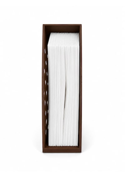 100'lü No:4 Kahve Filtre Kağıdı Ve Filtre Kağıdı Tutucu / Düzenleyici Organizer Kd0032 Kahverengi