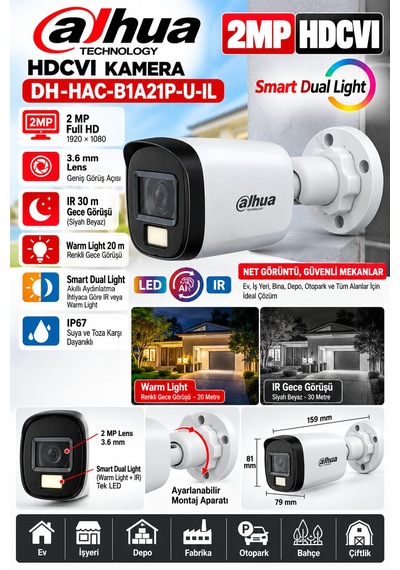 Dahua 4 Kameralı Hazır Set