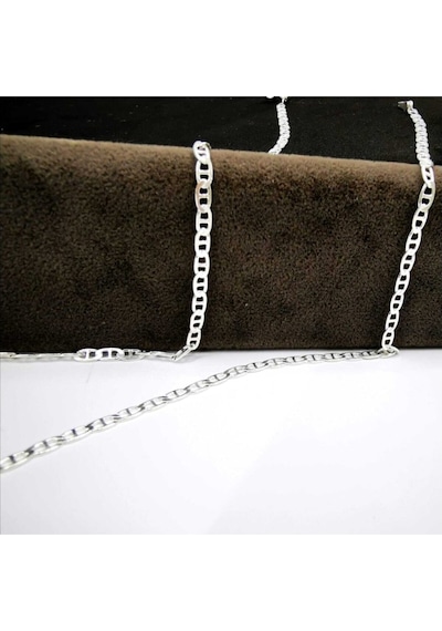 Omar Silver Unisex Barlı 2,30 Mm Gümüş Kolye Zincir Omr7821