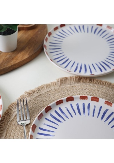 Red Line Pasta Tabağı 22 Cm 6 Adet 21606 Çok Renkli