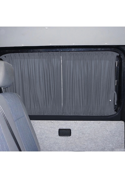 Pandami Mercedes Sprinter W907 Orta 2018+ Uyumlu Gri Raylı Oto Perde Takımı