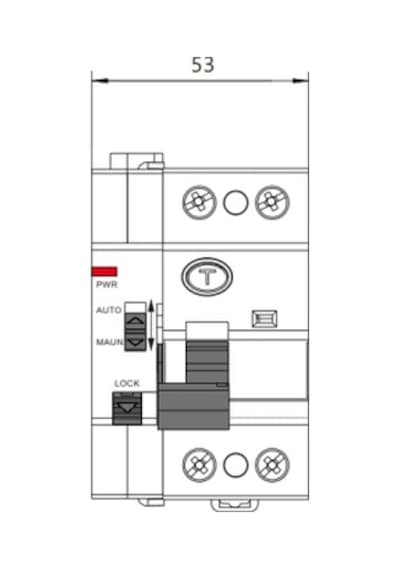 Federal Fk2r 2x40a 30ma 10ka Ac Kaçak Akım Rolesi Otomatik Kaldırma Yeniden Başlatma Kurma Ünitesi