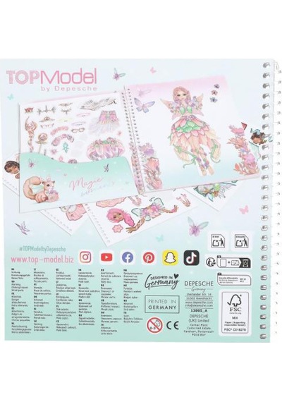 Top Model Dress Me Fantezi Çıkartma Kitabı Çok Renkli