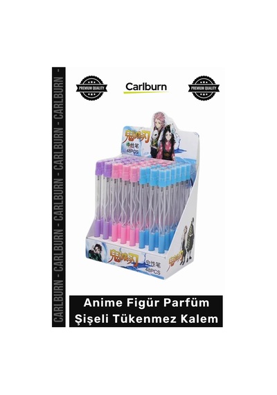 Kalem Tasarım Hediye Ofis Koleksiyon Estetik Kaliteli Anime Figür Parfüm Şişeli Tükenmez Kalem