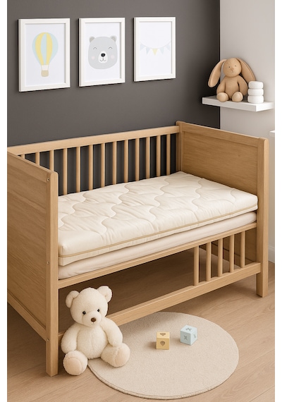 Pierre Cardin Babysoft Organik Bebek Sünger Yatağı 9 Cm 70 x 140 CM