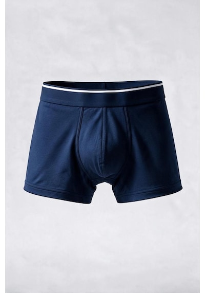 Trendybee Erkek Slim Fit Boxer 5 Adet Paket Likralı Rahat Kesim Özel Kutulu Lacivert-siyah