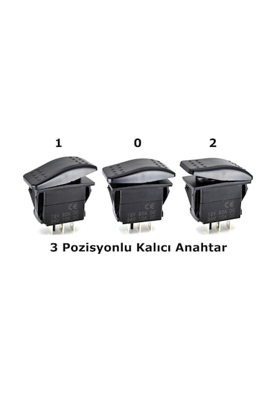 Marine Karavan Anahtar 12v 24v Carling Switch 1-0-2