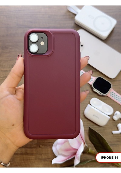 Apple iPhone 11 Uyumlu Kamera Korumalı Darbeye Dayanıklı Renk Atmayan Keep Silikon Kılıf Mor