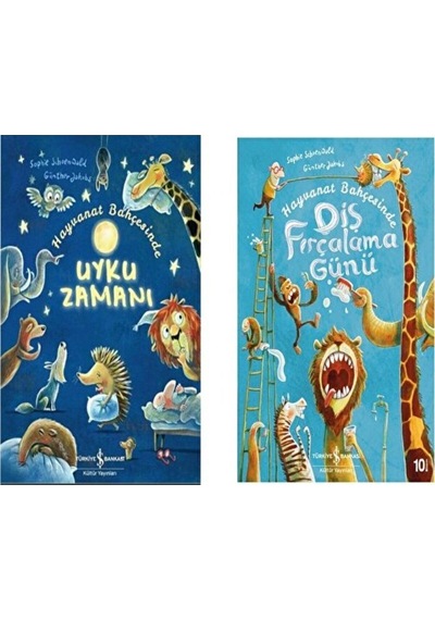Hayvanat Bahçesinde Uyku Zamanı,-hayvanat Bahçesinde Diş Fırçalama Günü-harika 2 Li Set
