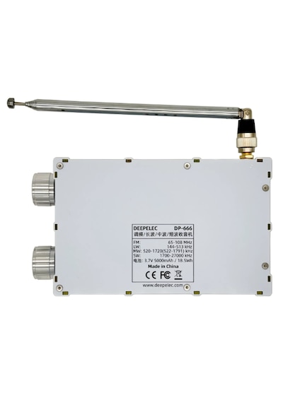 Dp-666 Deepelec Tef6686 Radyo Yüksek Hassasiyet Tam Bant Fm Am Lw Mw Sw Kısa Dalga Esp32 Rds 2,8 İnç Ips Lcd