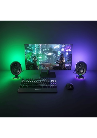 Arena 7 Rgb Aydınlatmalı 2.1 Oyun Hoparlörleri Siyah