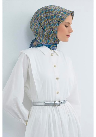 Armine Saf İpek Twill Eşarp 9518d 80 Kızıl Kahve