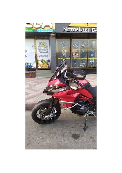 Zeus Motor 2015-18 Ducati Multistrada 1200 Ön Cam 51cm 4mm Koyu Füme Motosiklet Camı Çok Renkli