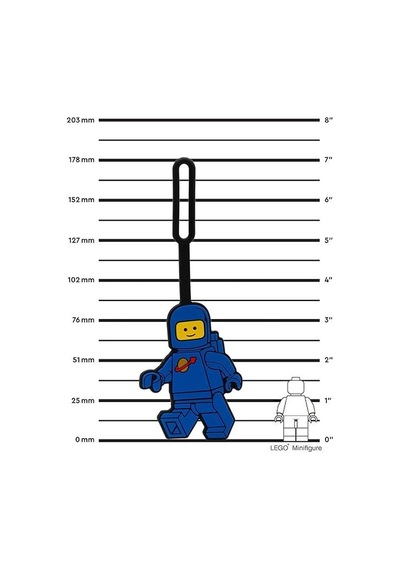 Lego Spaceman Silicone Bag Tag - Blue 53482