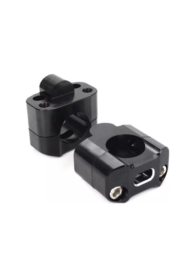 Alkan Mb 430 2 Parça Motosiklet Gidon Yükselticil 22 Mm. 28 Mm Siyah Takım