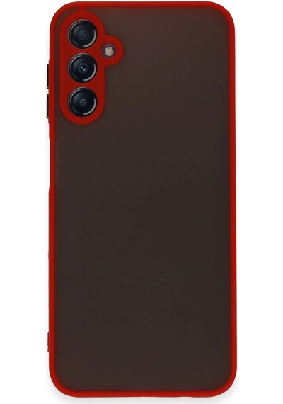 Cosmotex Newface Samsung Galaxy Uyumlu  A14 4g Kılıf Montreal Silikon Kapak - Kırmızı
