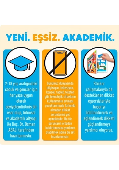 Dikkati Güçlendirme Seti Anasınıfı 3 Yaş