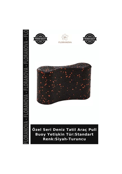 Özel Seri Deniz Tatil Araç Pull Buoy Yetişkin Tür:standart Renk:siyah-turuncu Siyah - Turuncu