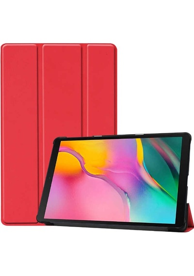 Huawei Mediapad T3 10 2017 Ags-w09-ags-l09-ags-l03 Uyumlu Smart Cover Standlı 1-1 Tablet Kılıfı - Kırmızı - T13372